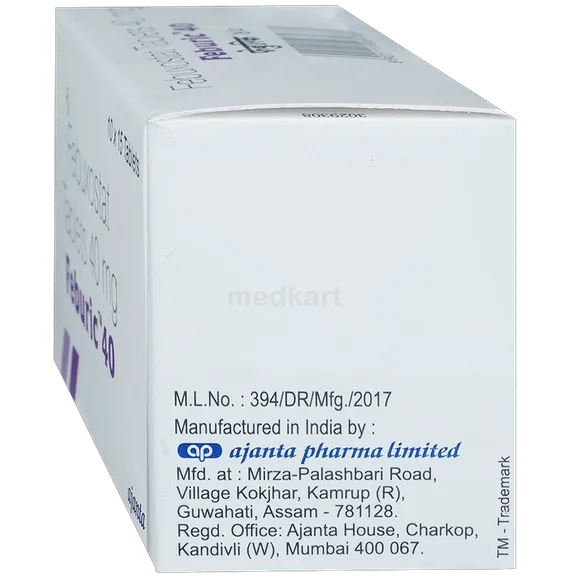 feburic 40mg tablet 15's